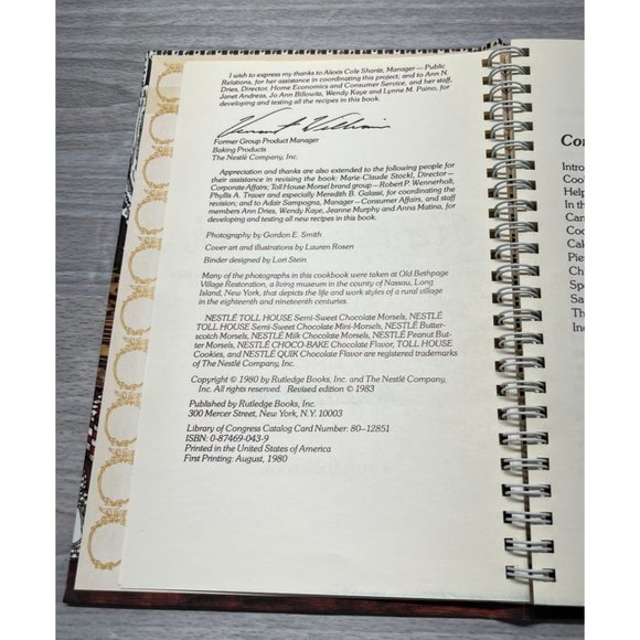 Vintage Toll House Heritage Cookbook Baking Cookie Recipes 1983 Revised - Picture 5 of 11